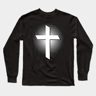 Cross With Light In The Background Long Sleeve T-Shirt